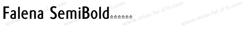 Falena SemiBold字体转换